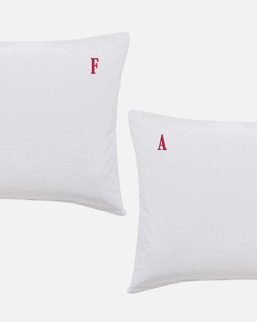 Custom Embroidered Pillowcases - Prue Font