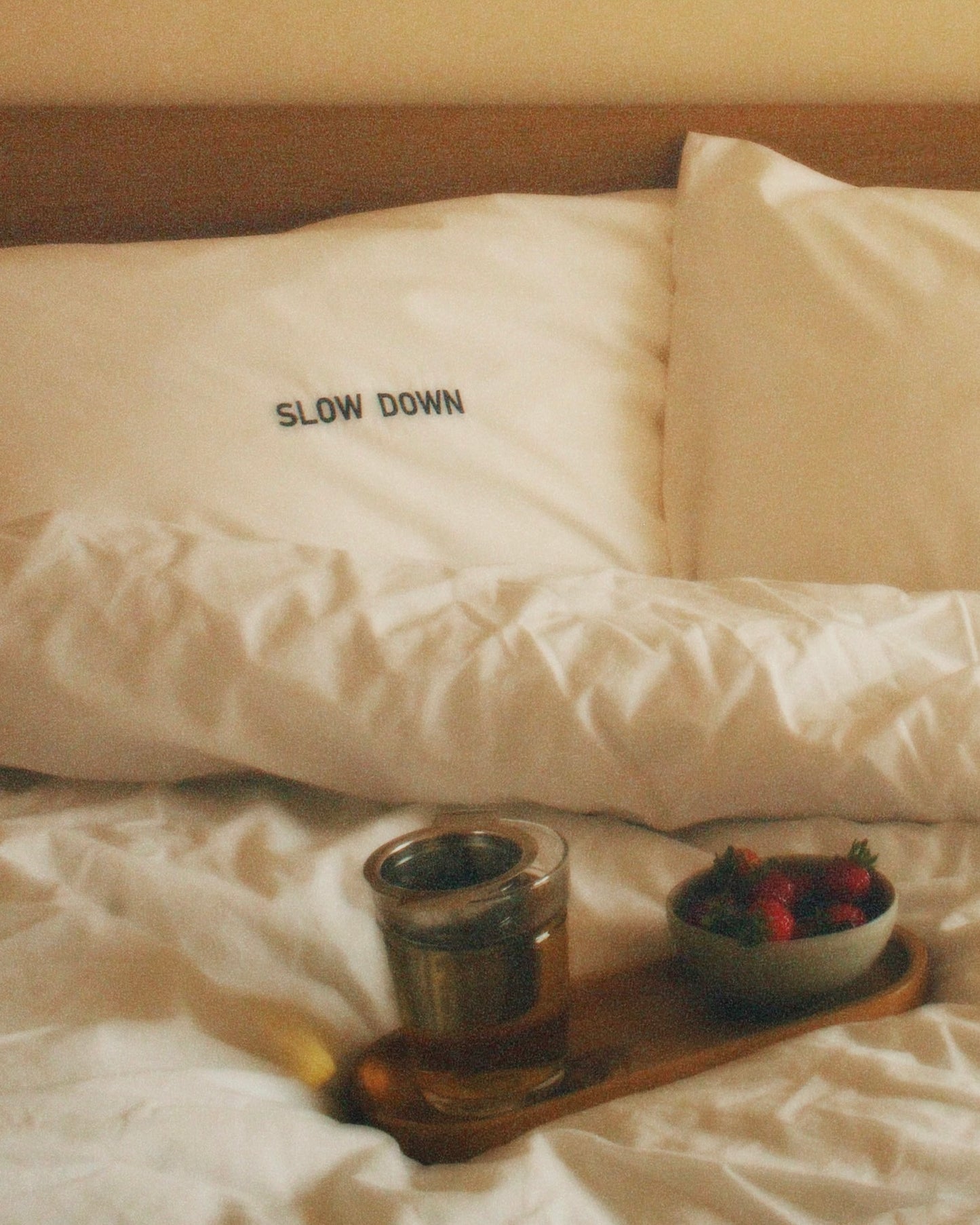 Slow Down Pillowcase Pair - Black