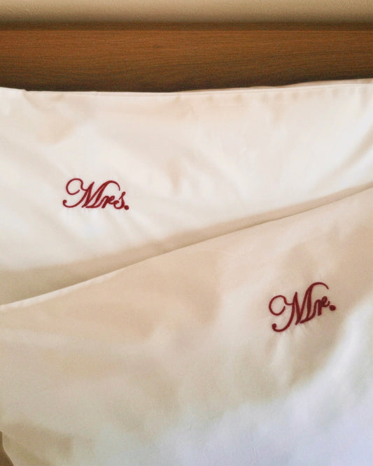 Mr. & Mrs. Pillowcase Pair
