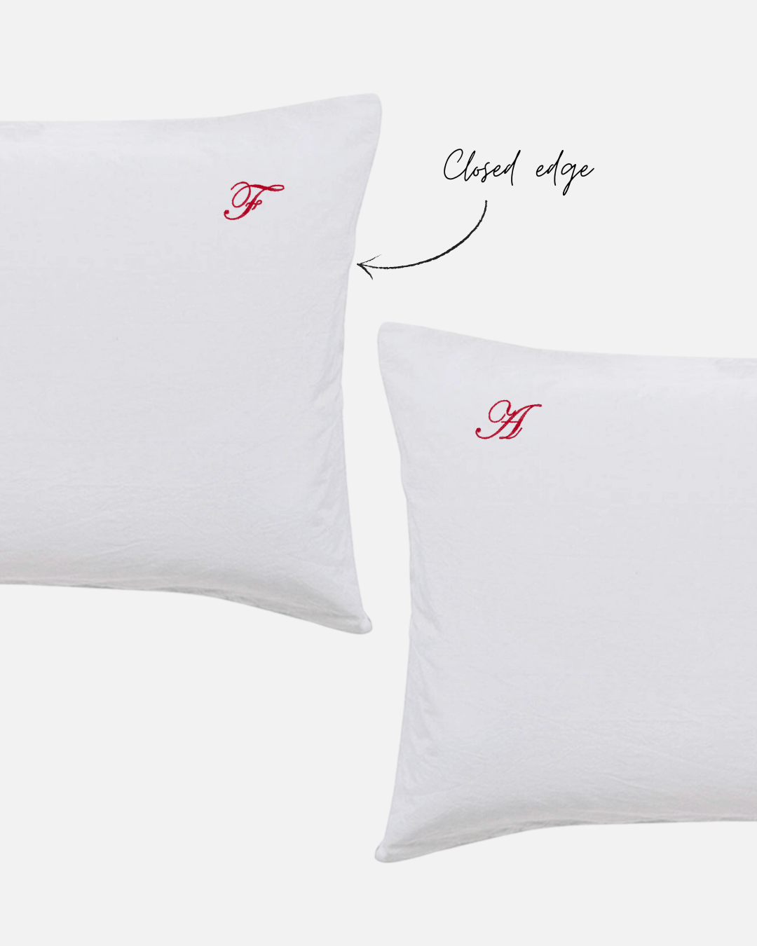 Custom Embroidered Pillowcase Pair - Lorelai